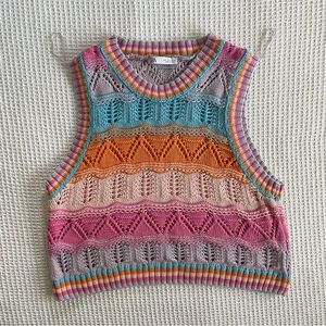 Zara Womens Knit Sweater Vest Size Large